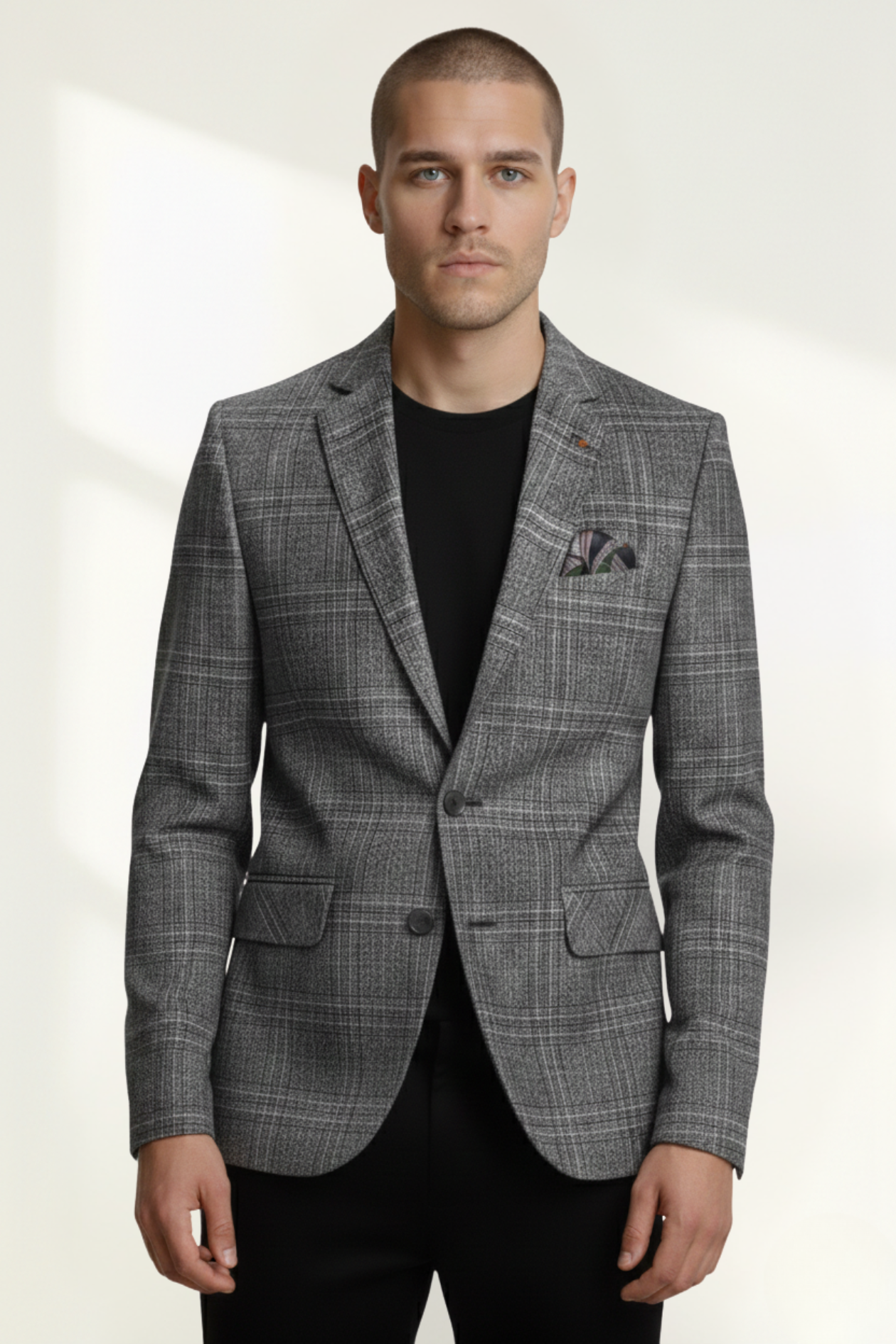 Men’s Plaid Blazer Jacket
