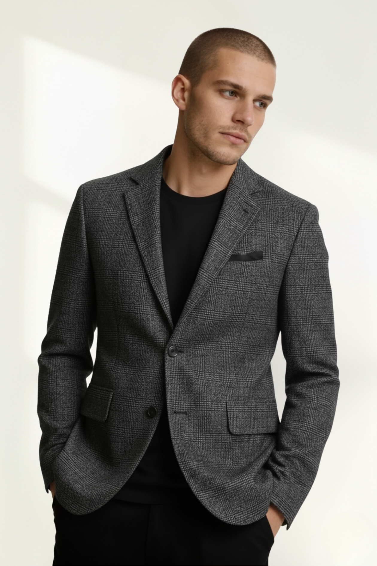 Men’s Check Blazer Jacket