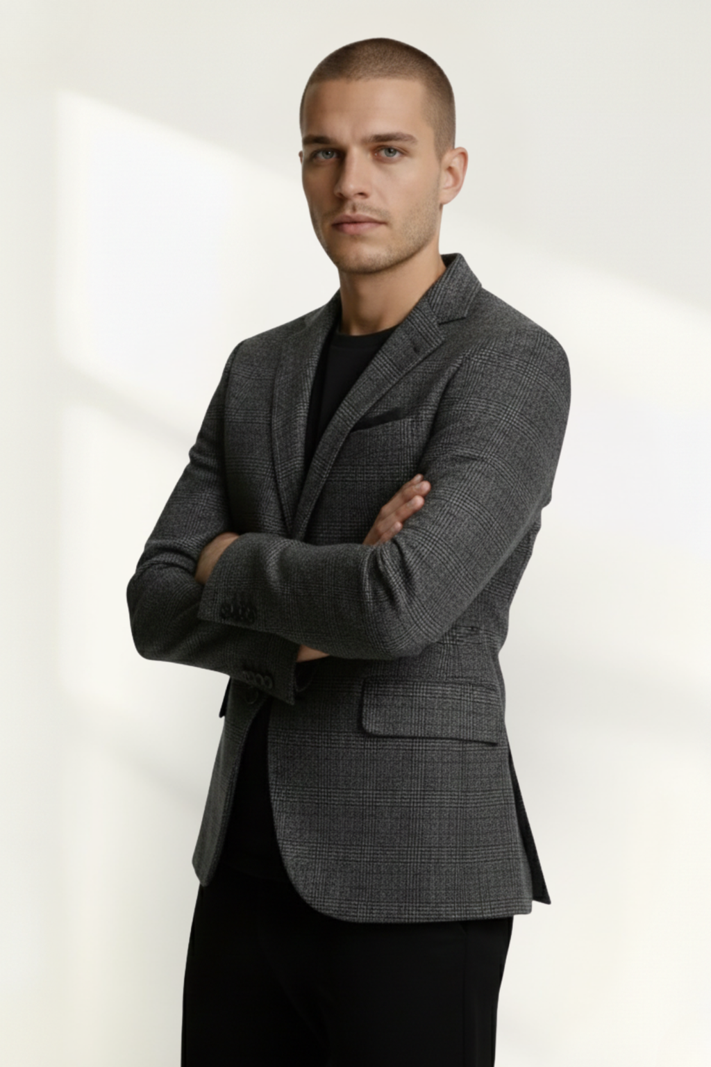 Men’s Check Blazer Jacket