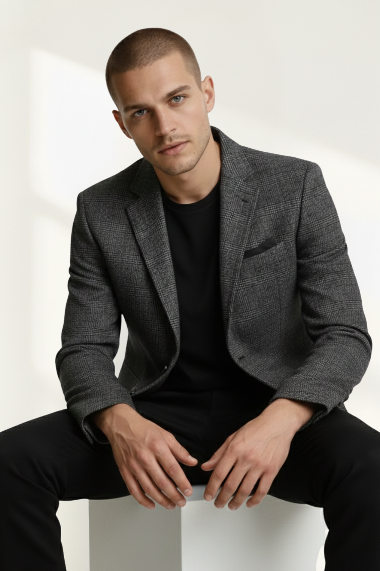 Men’s Check Blazer Jacket