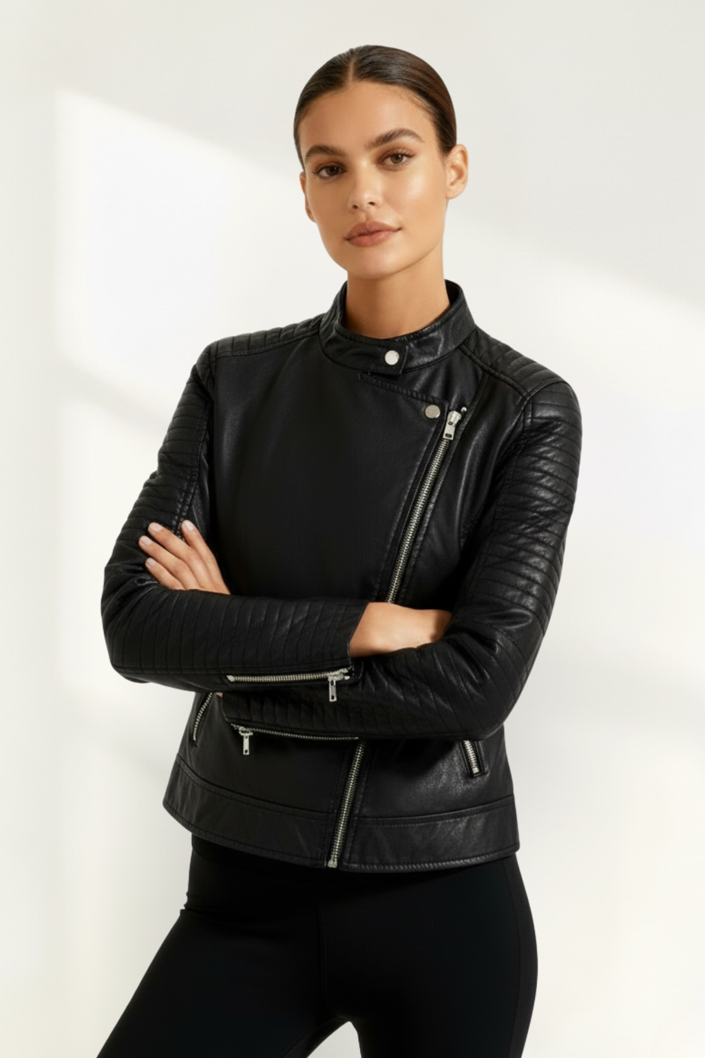 Women's Biker Zip Jacket