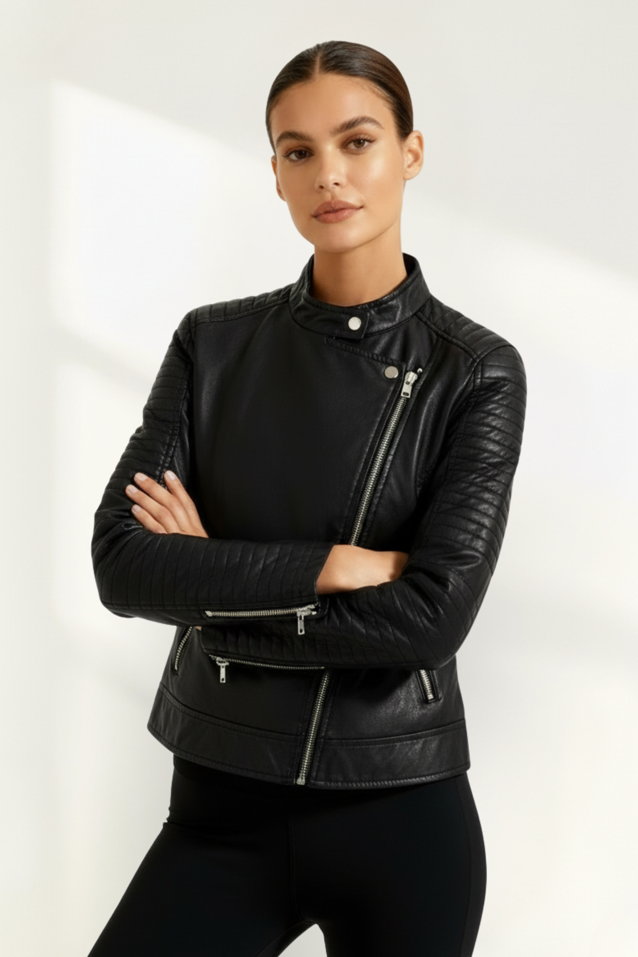 Women's Biker Zip Jacket
